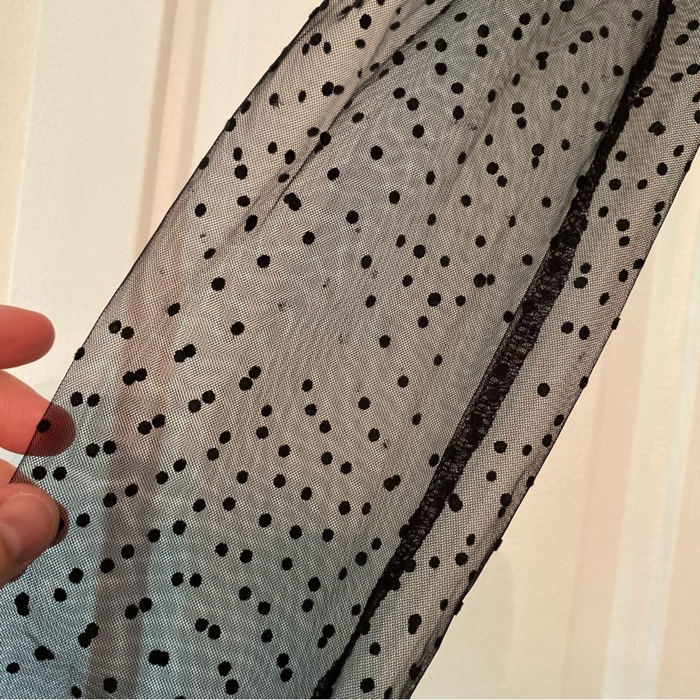 Ichi blouse mesh dot puff sleeve - Picture 8 of 10